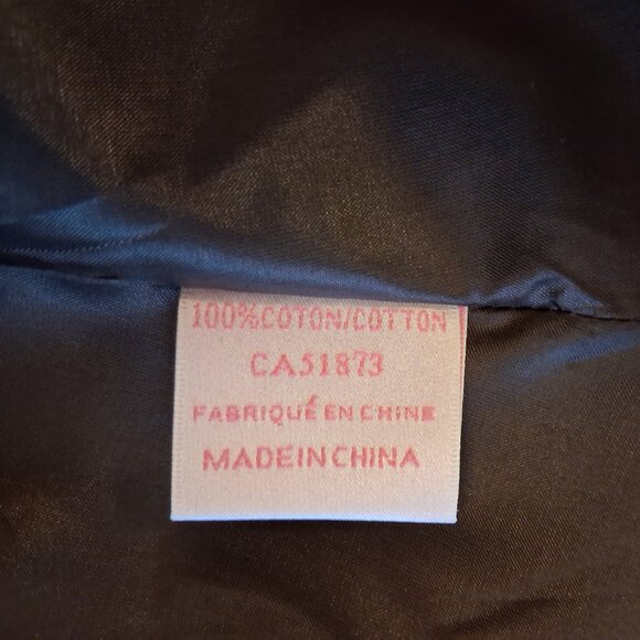 NEW Women’s Elegant Pea Coat Brown Cream Floral Lined Trench Coat ¾ Sleeve 12 L - Picture 10 of 10